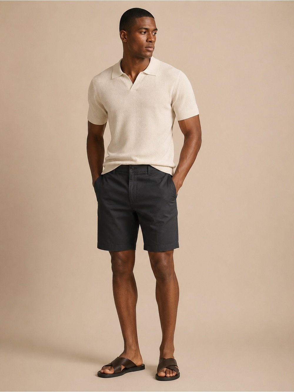 Callaway Men's Charcoal Flat-Front Performance Shorts